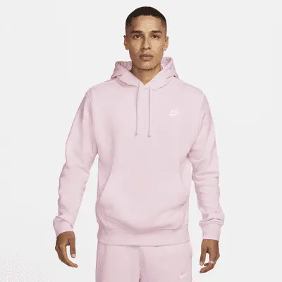 

Худи Nike Sportswear Club Fleece Pullover Hoodie, цвет Pink Foam/Pink Foam/White