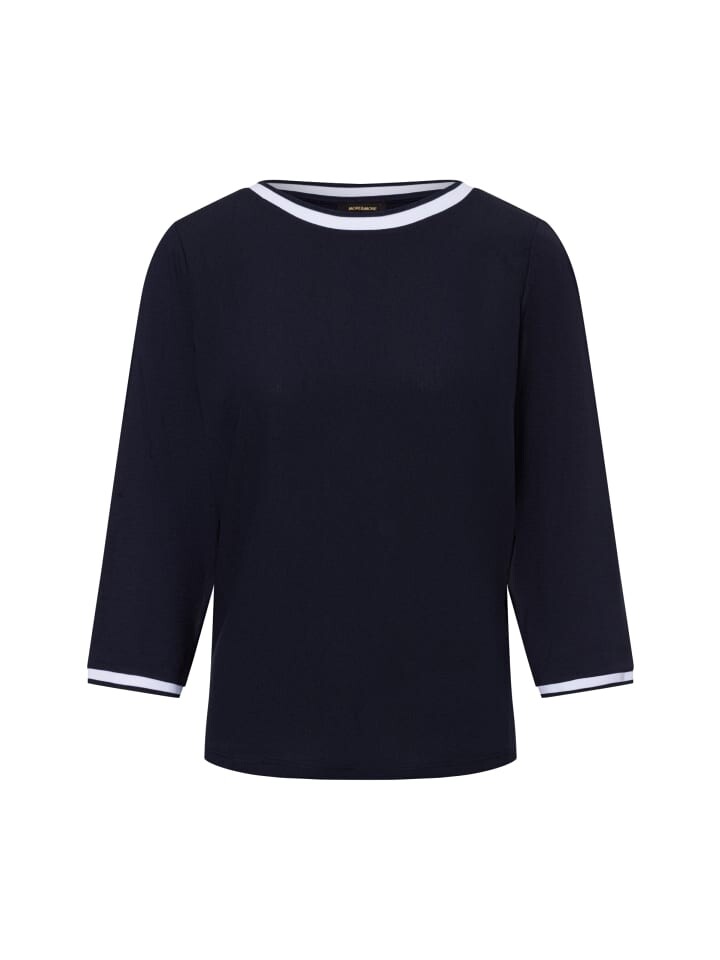 

Футболка More & More Langarmshirt, цвет marine weiß