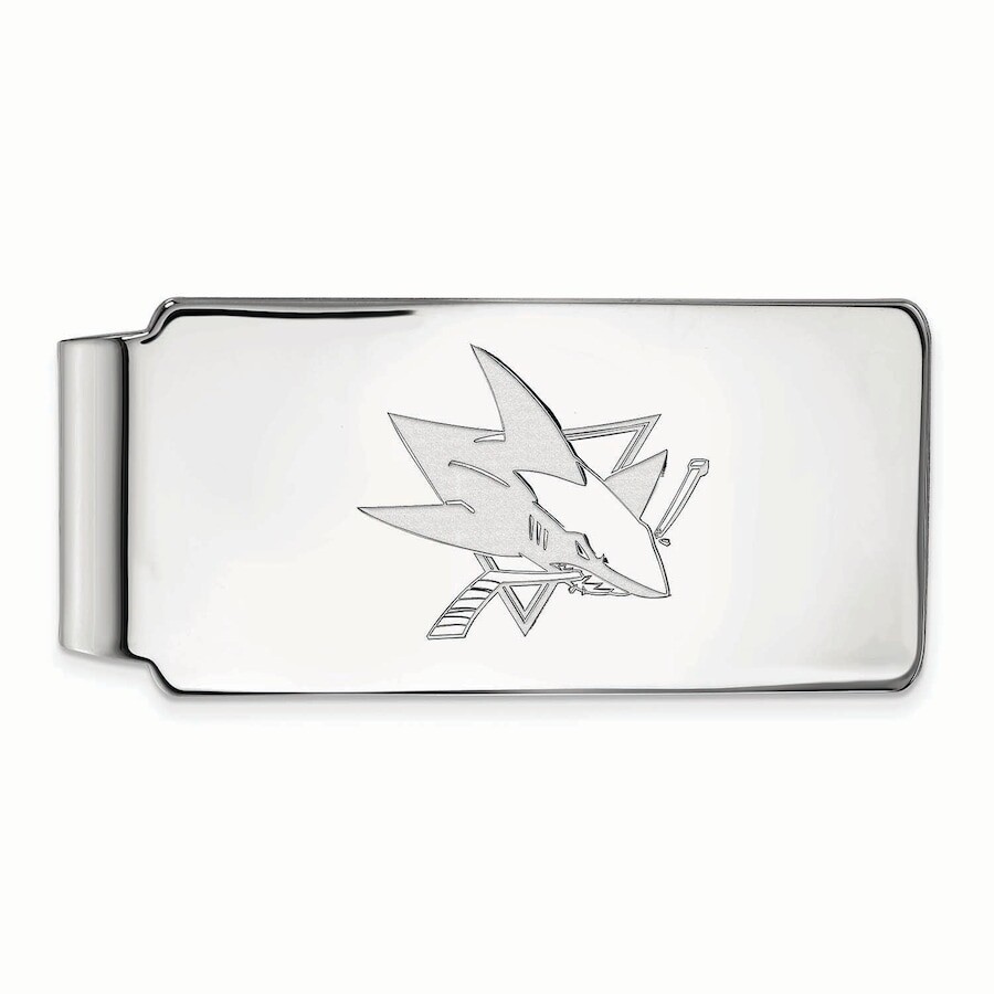 

Зажим для денег LogoArt San Jose Sharks, серебряный