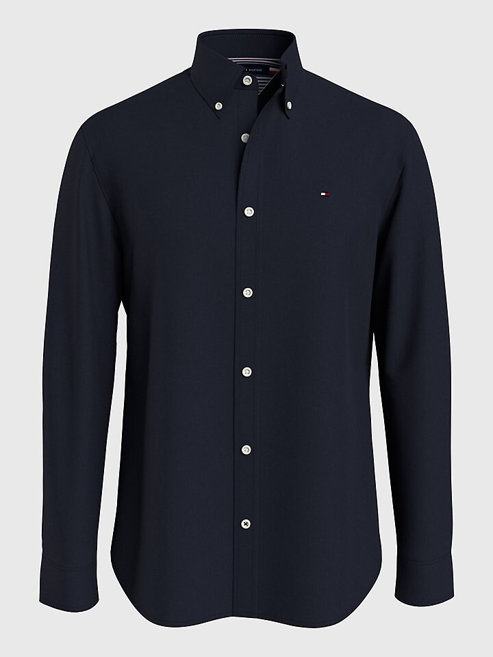 

Рубашка стандартного кроя из льна и хлопка Tommy Hilfiger