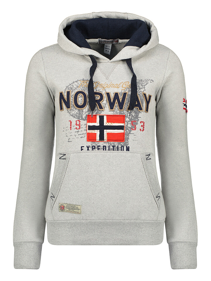 

Толстовка Geographical Norway Hoodie Guitre, серый