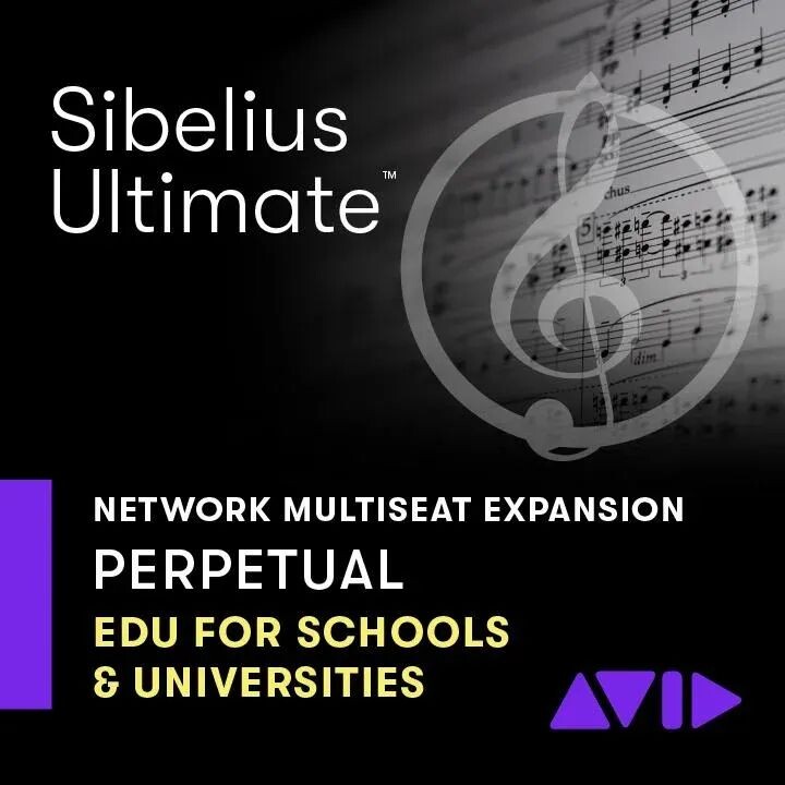 

Авид Сибелиус | Ultimate Дополнительное место для лицензии Site (на каждое рабочее место) Сетевая установка