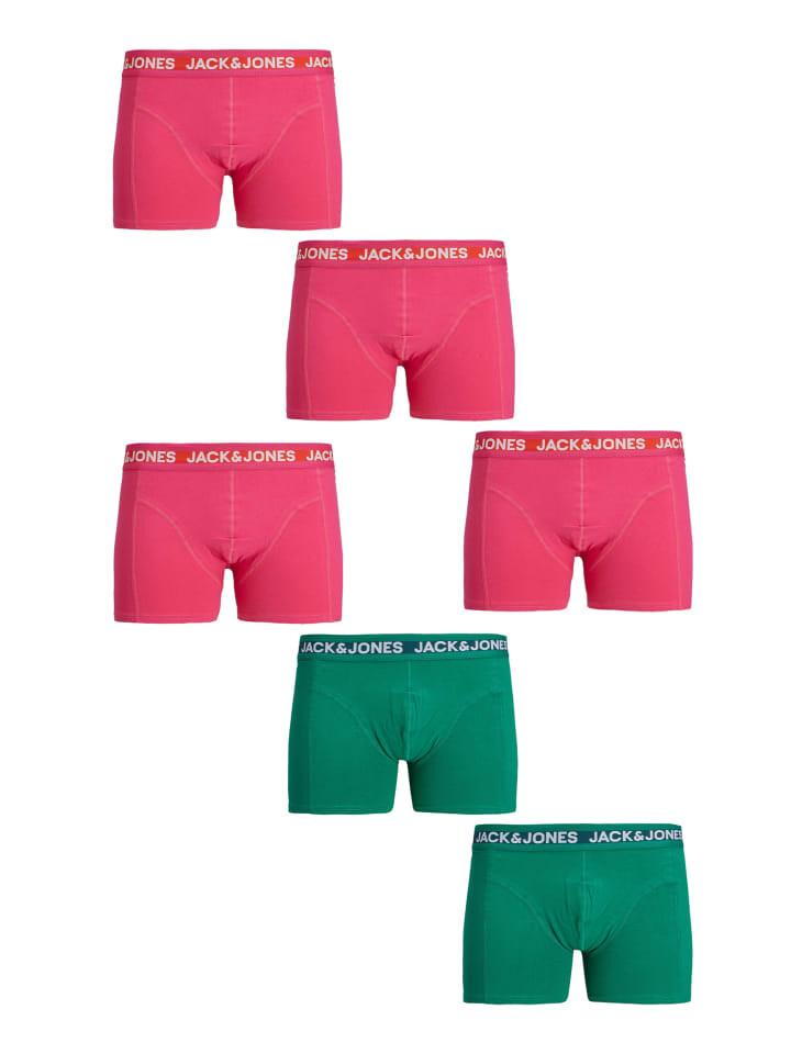 

Боксеры Jack & Jones 6 er Pack Unterhose SET Collor Design, цвет artischocken grün