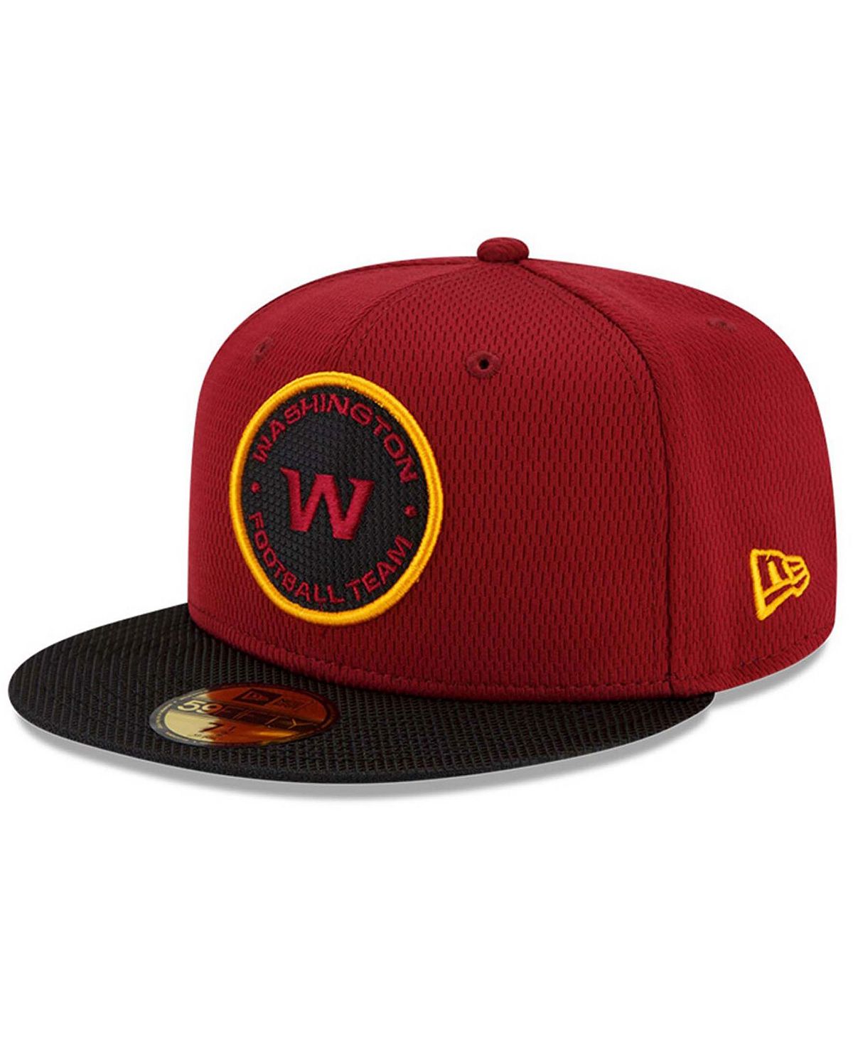 

Мужская бордовая, черная кепка Washington Football Team 2021 NFL Sideline Road 59FIFTY New Era