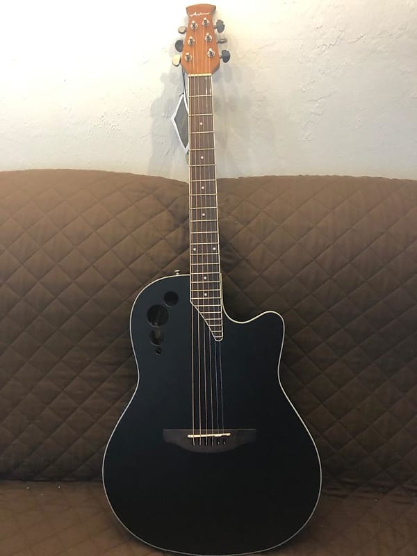 Акустическая гитара Ovation AE44-5S Applause Elite-Mid Depth Mahogany Neck 6-String Acoustic-Electric Guitar w/ABS Case