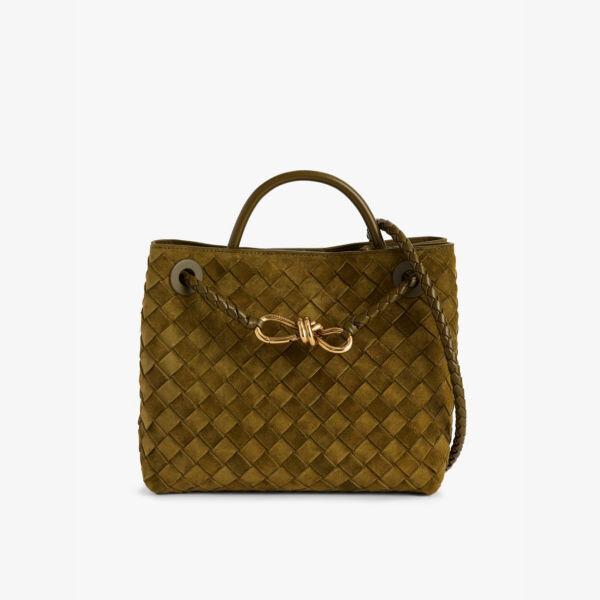

Andiamo маленькая кожаная сумка с верхней ручкой Bottega Veneta, зеленый