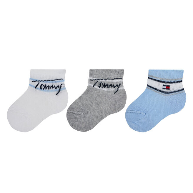 

Носки Tommy Hilfiger, 3 шт, синий/серый/белый