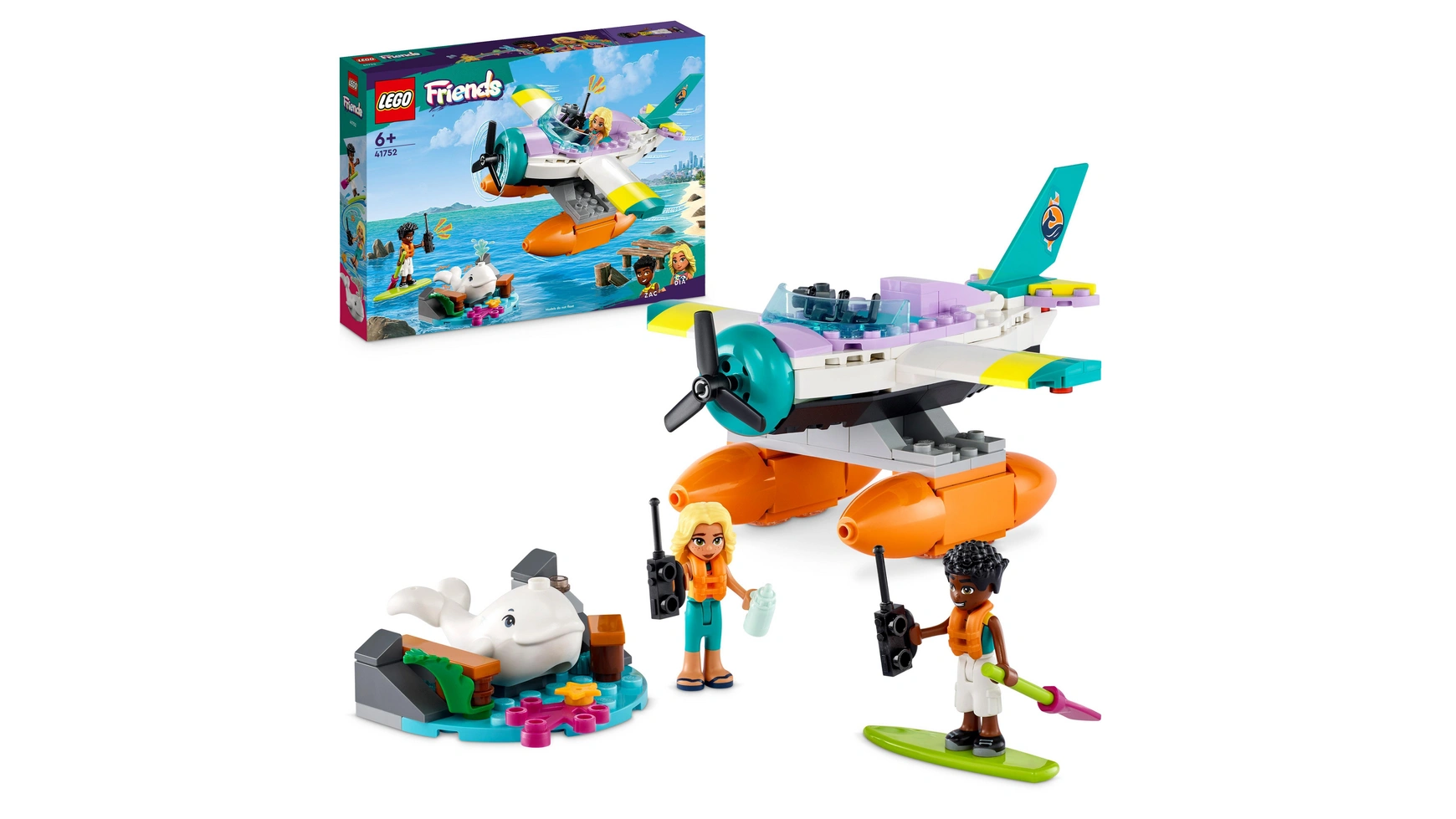 Lego Friends Морской спасательный самолет, игрушки-самолеты и мини-куклы конструктор lego friends 41752 морской спасательный самолет
