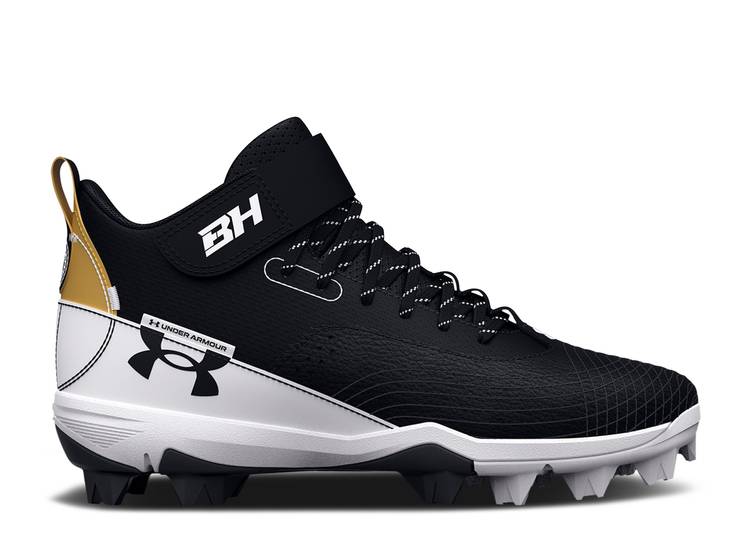 

Кроссовки Under Armour HARPER 7 MID RM GS 'BLACK WHITE GOLD', черный