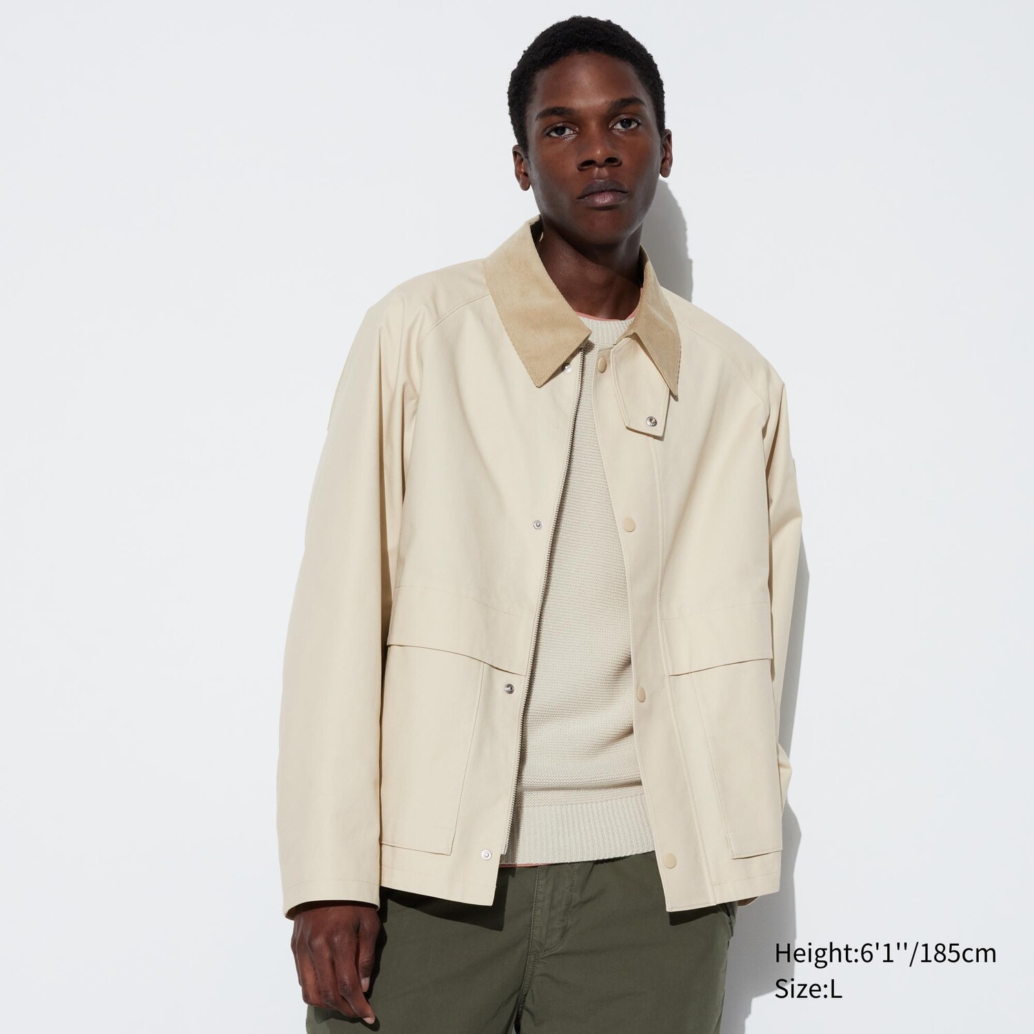 

Куртка бомбер UNIQLO, слоновая кость