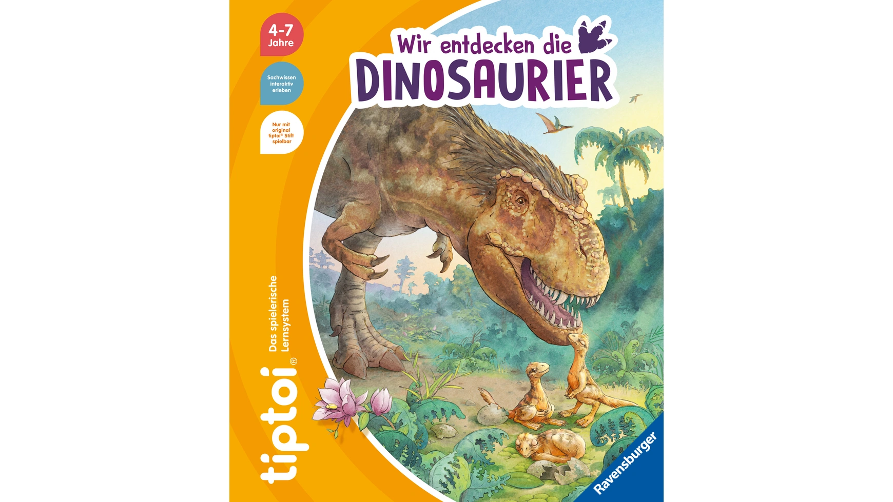 Ravensburger Tiptoi Мы обнаруживаем динозавров pnso доисторические модели динозавров 69 мунго мерсеи