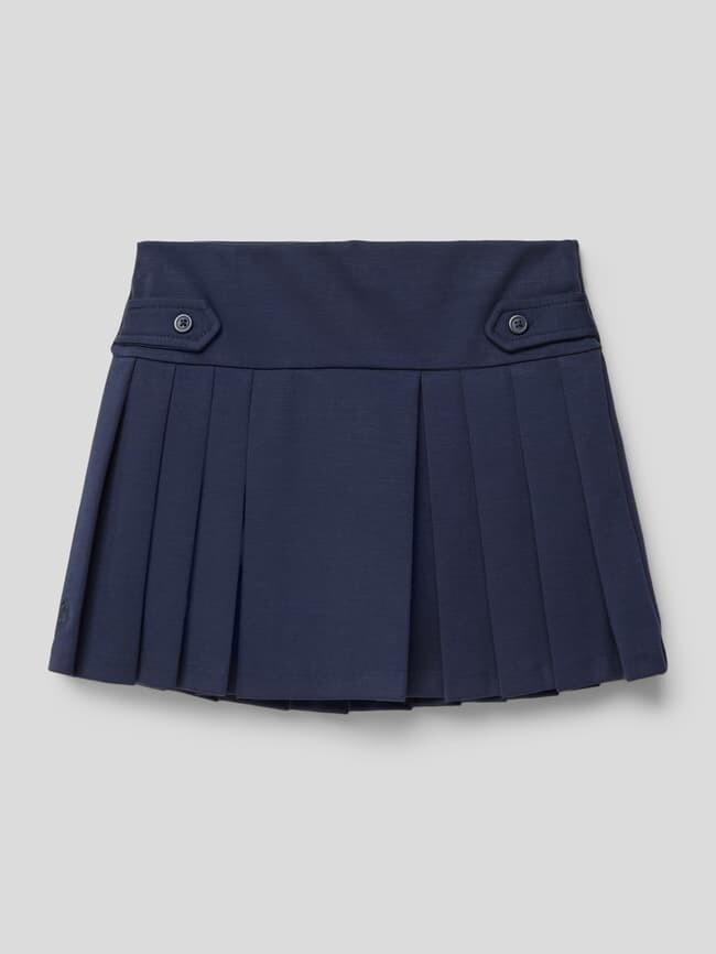 

Мини-юбка со складками, модель PLEAT Polo Ralph Lauren, темно-синий