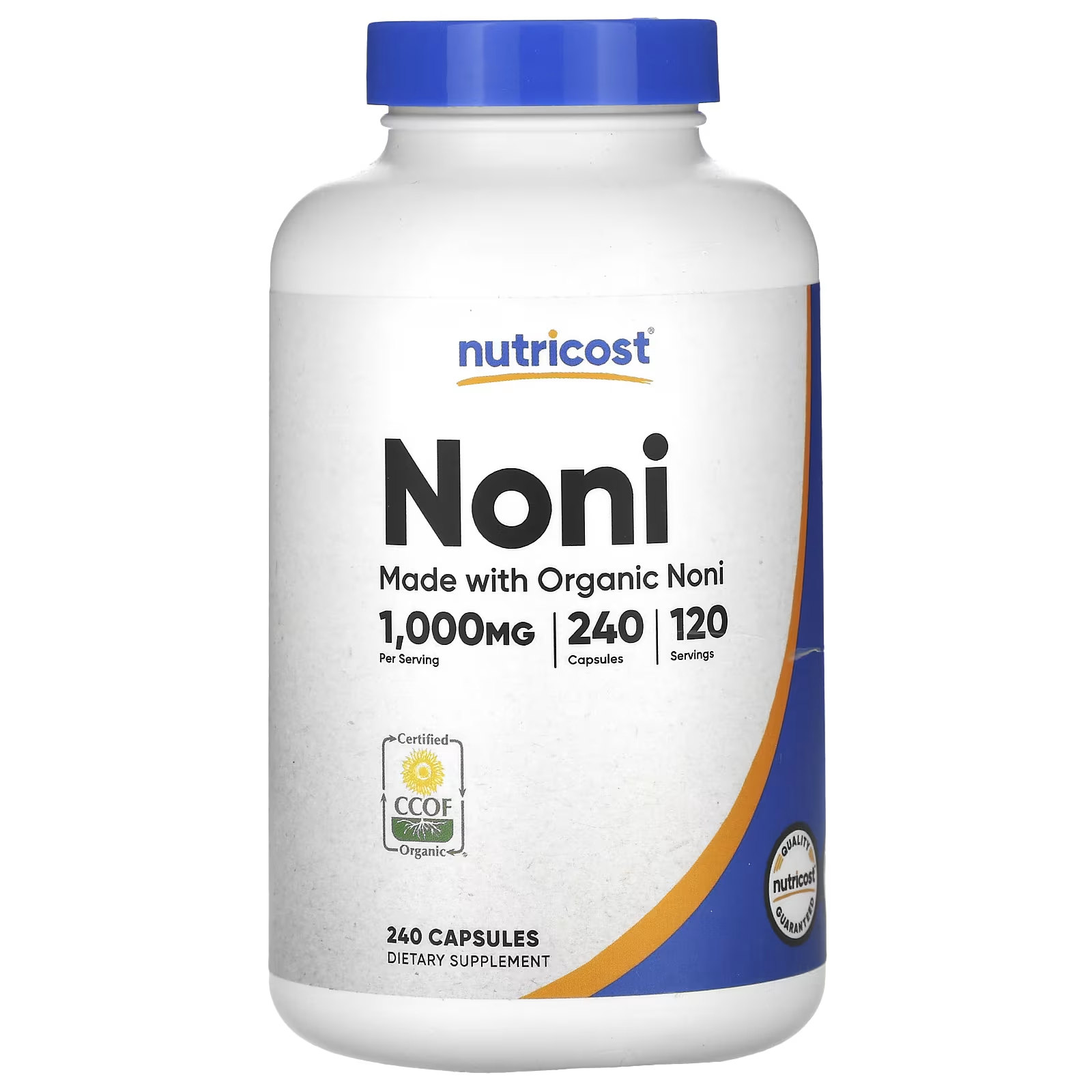 цена Nutricost Noni 1000 мг 240 капсул (500 мг в капсуле)