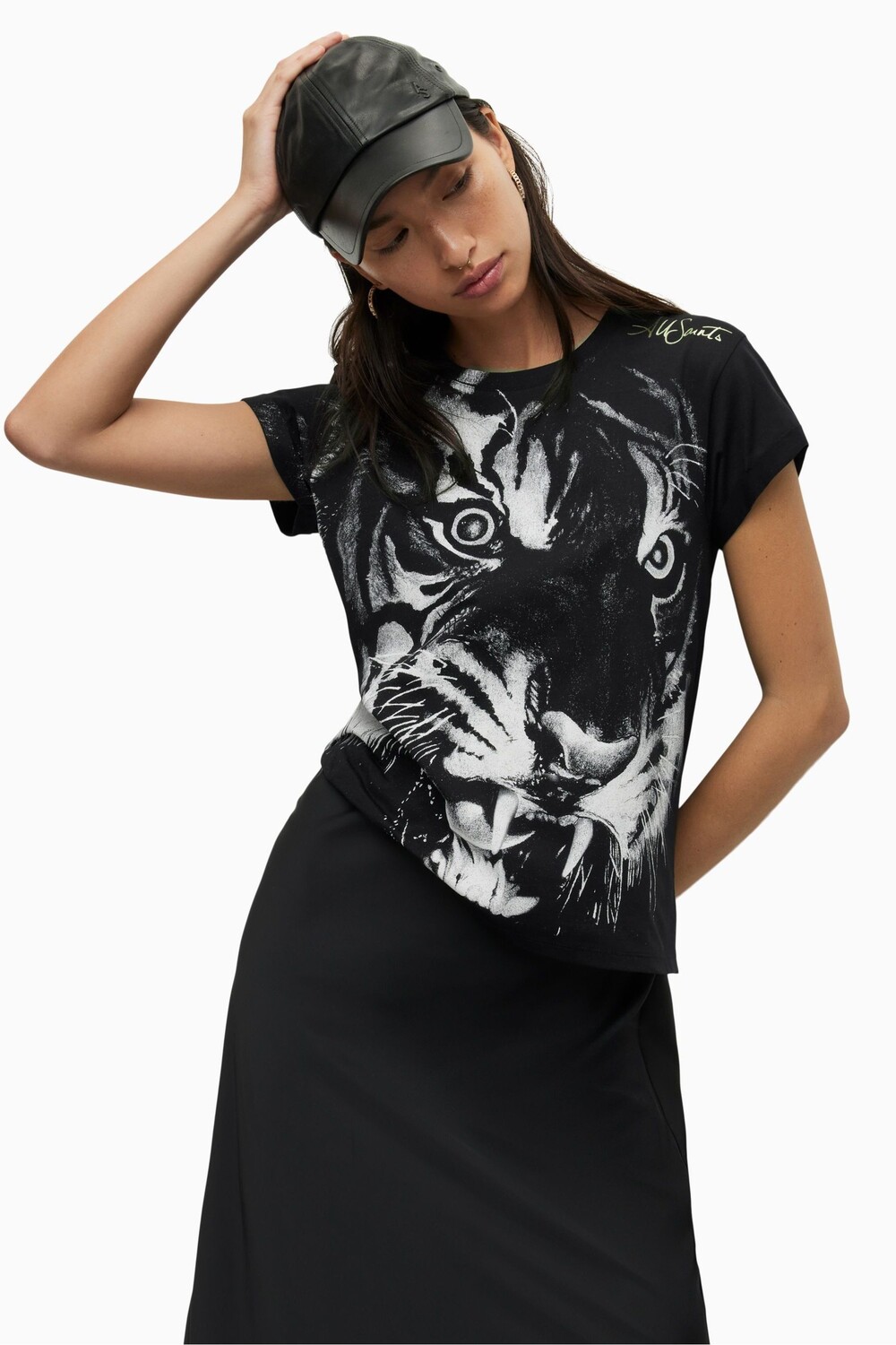 

AllSaints Turin Anna черная футболка All Saints, черный