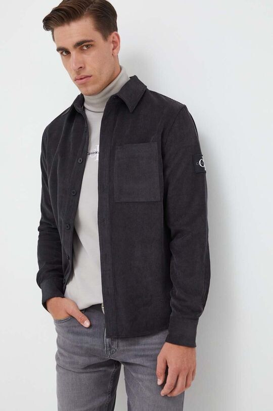 

Вельветовая рубашка Calvin Klein Jeans, серый