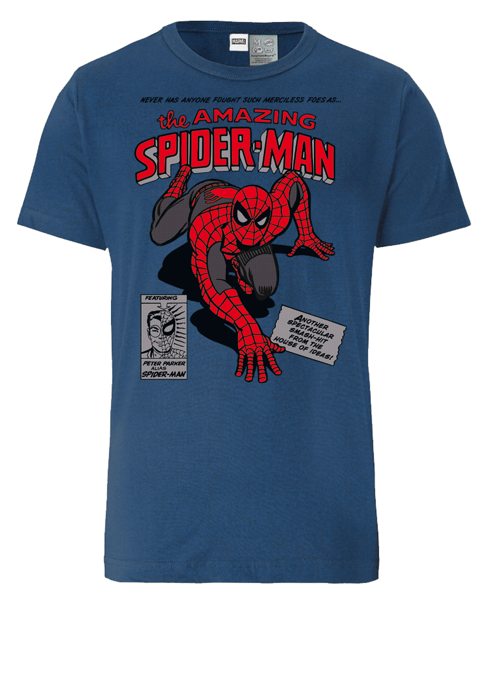 Футболка Logoshirt Marvel Spider Man Merciless Foes, синий lee stan wolfman marv conway gerry spider man spider verse fearsome foes