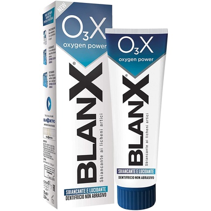 Зубная паста Blanx O3X отбеливающая и полирующая, 75 мл, Euritalia Pharma