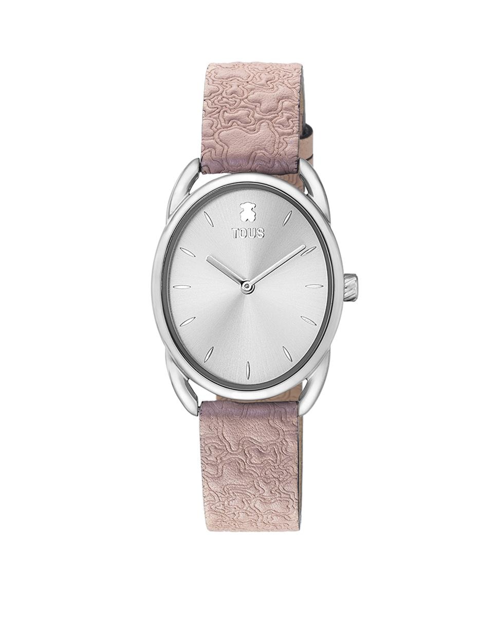 Аналоговые женские часы Dai с розовым кожаным ремешком Kaos Tous, розовый