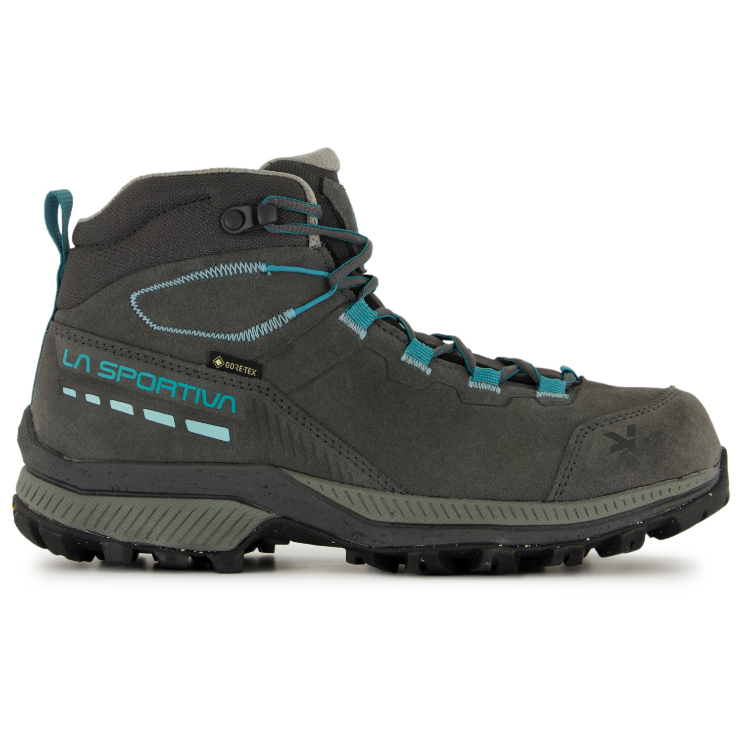 Ботинки для прогулки La Sportiva Women's TX Hike Mid Leather GTX, цвет Carbon/Lagoon ботинки для прогулки la sportiva tx hike mid gtx цвет black lime punch