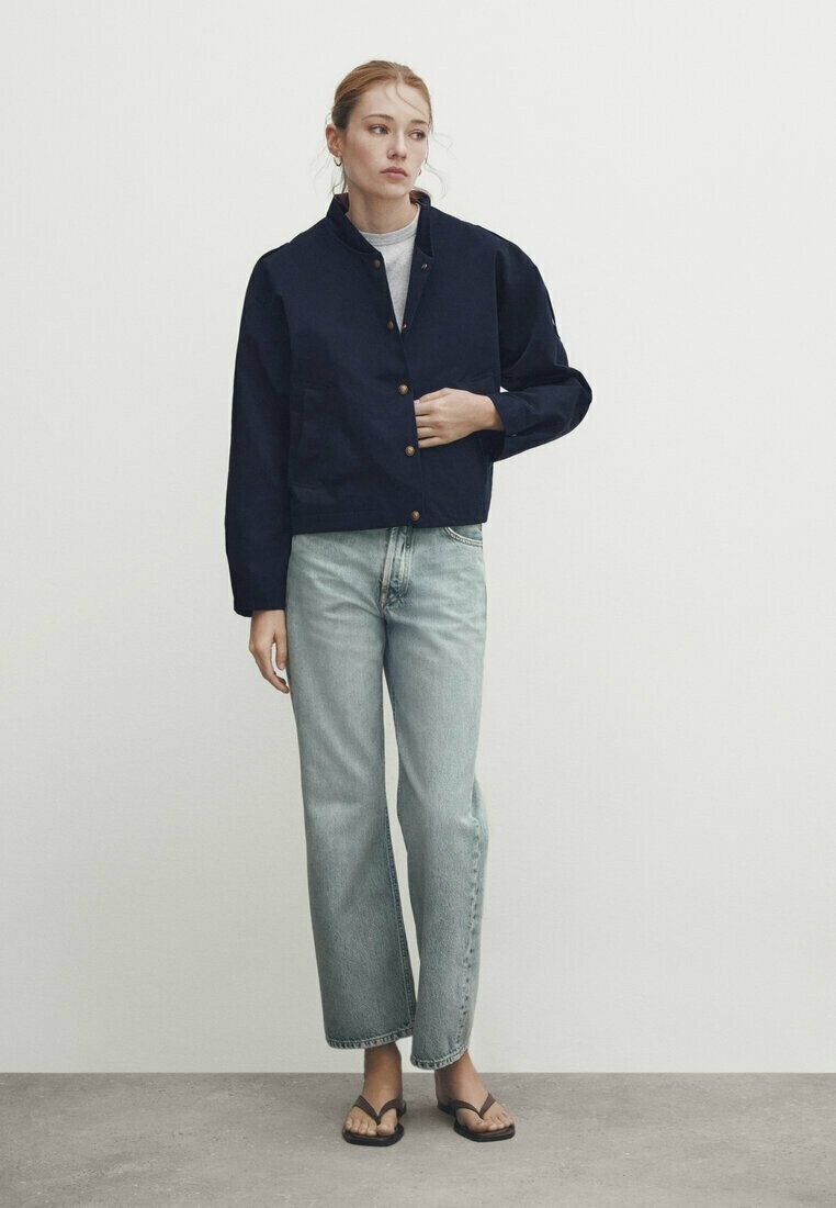 

Куртка бомбер Massimo Dutti, темно-синий