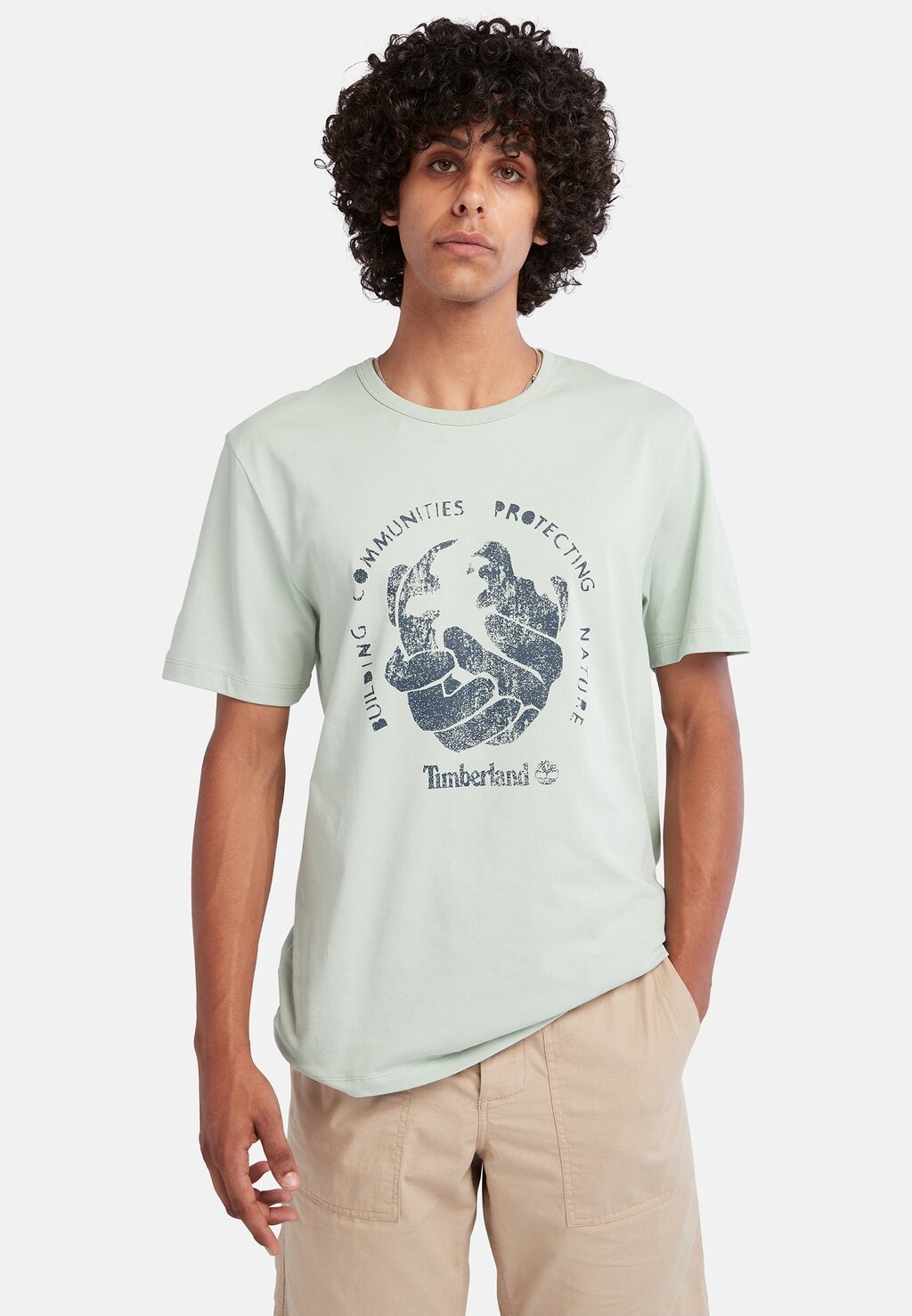 

Футболка с принтом Timberland, зеленый