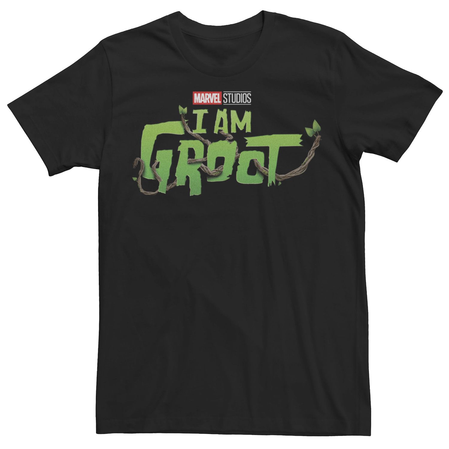 Мужская зеленая футболка с логотипом Marvel I am Groot Licensed Character