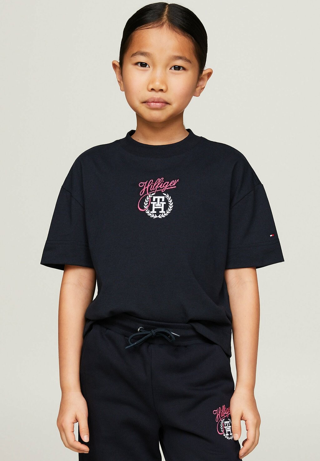 

Футболка с принтом Monogram Script Logo Tommy Hilfiger, цвет desert sky