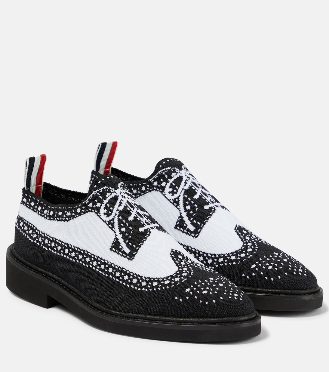

Вяжем броги Thom Browne, мультиколор