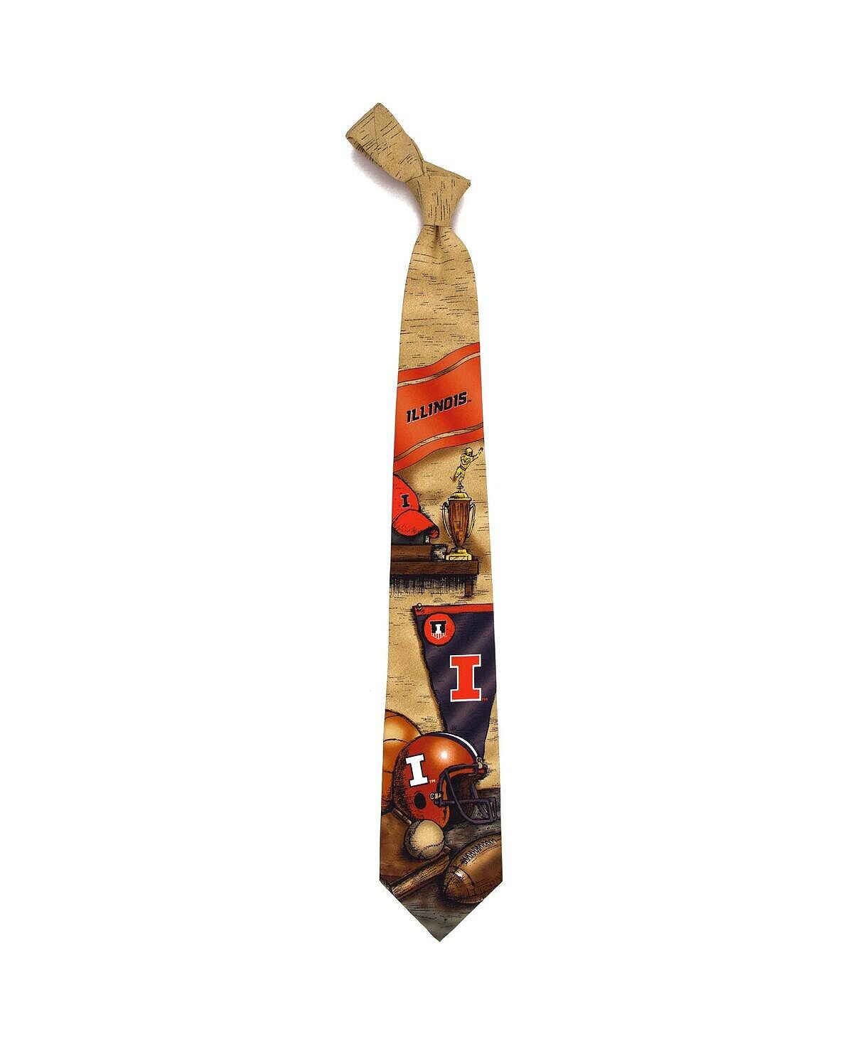 

Мужской галстук Illinois Fighting Illini Nostalgia Eagles Wings