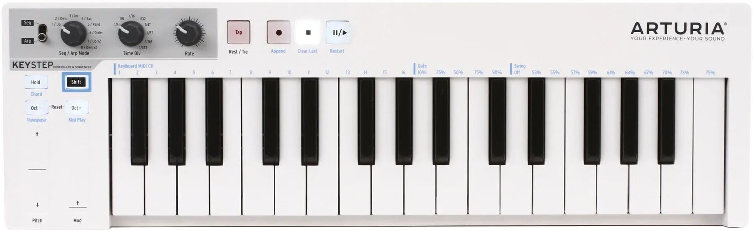 

32-клавишный контроллер и секвенсор Arturia KeyStep — белый