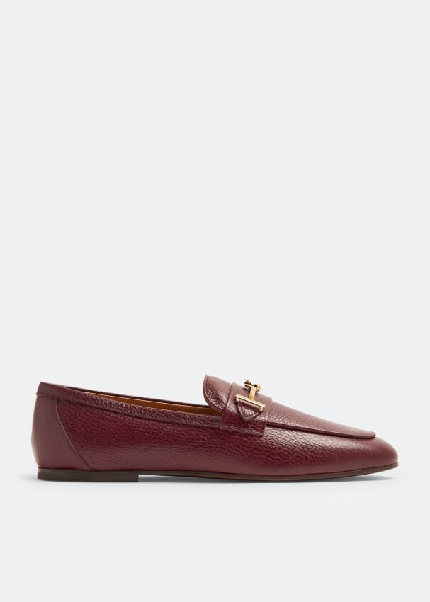 

Лоферы Tod'S Leather, бордовый, Красный