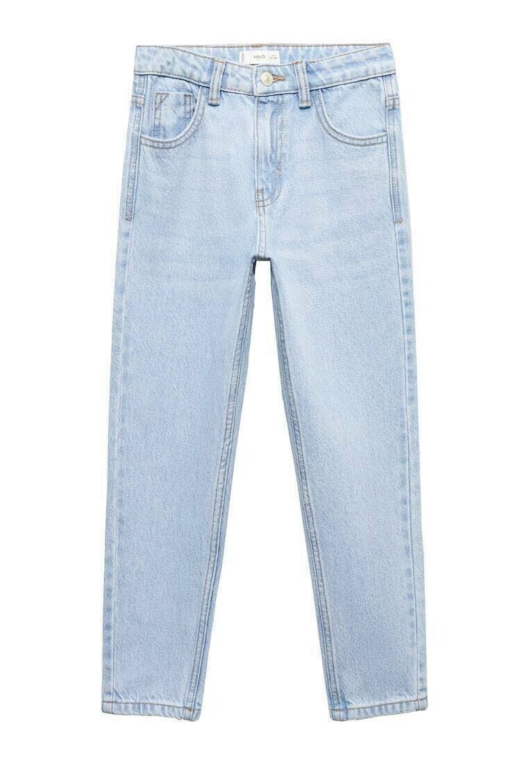 

Джинсы узкого кроя Mom Mango, цвет hellblau