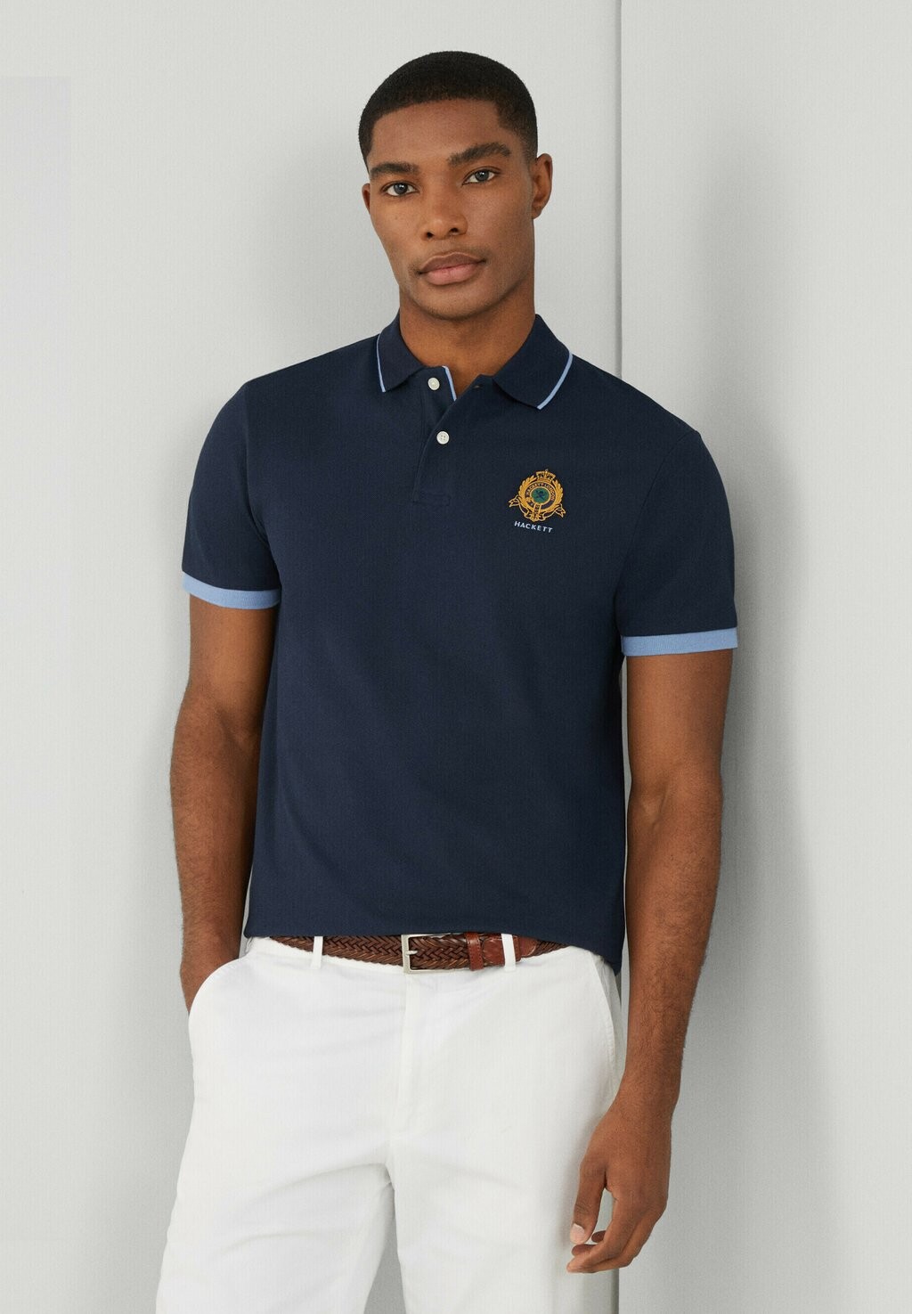 

Рубашка поло HERITAGE Hackett London, синий
