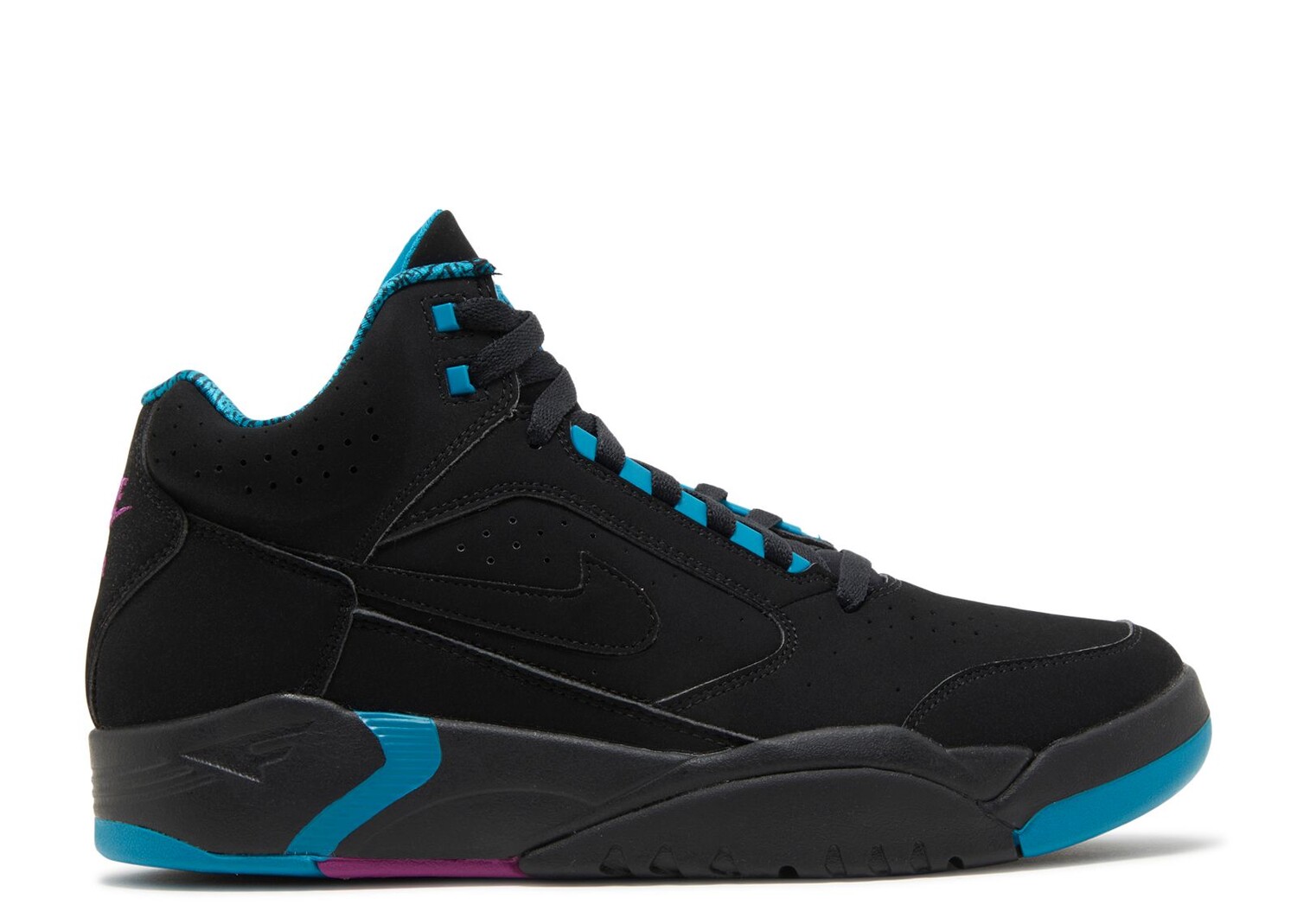 Кроссовки Nike Air Flight Lite Mid 'Black Cyber Teal', черный спортивные брюки nike air jordan flight pant черный