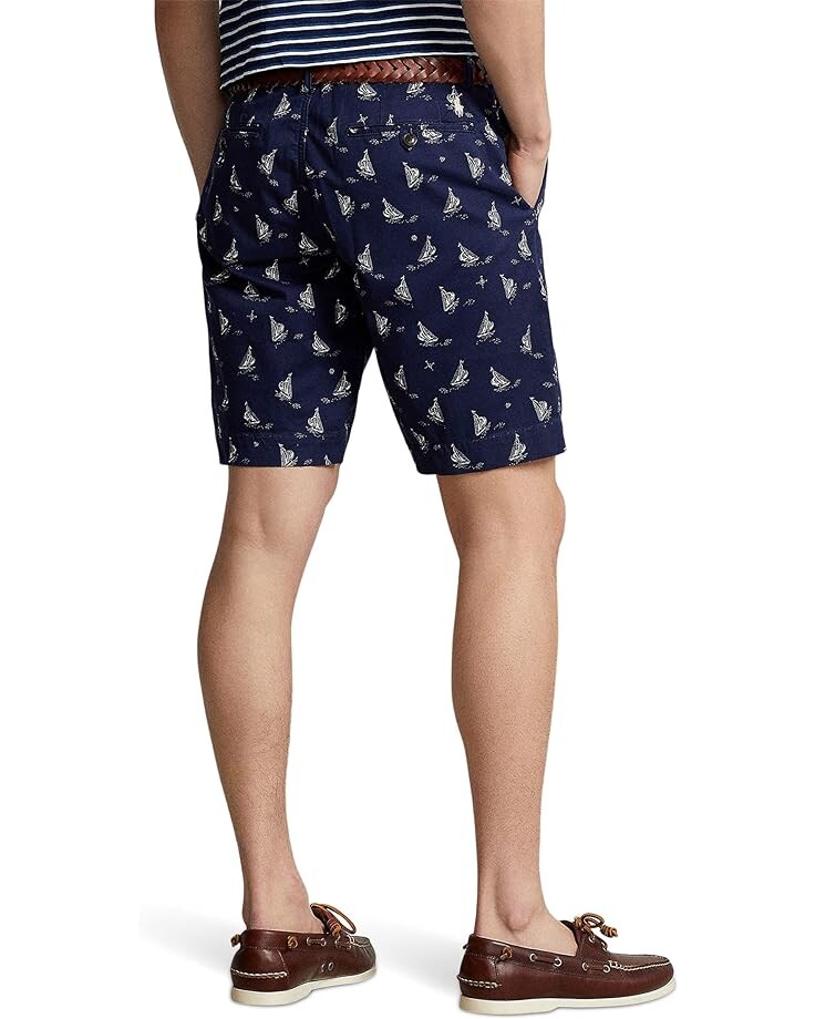 

Шорты Polo Ralph Lauren 9" Classic Stretch Chino Shorts, цвет Newport Navy/Guide Cream Ship