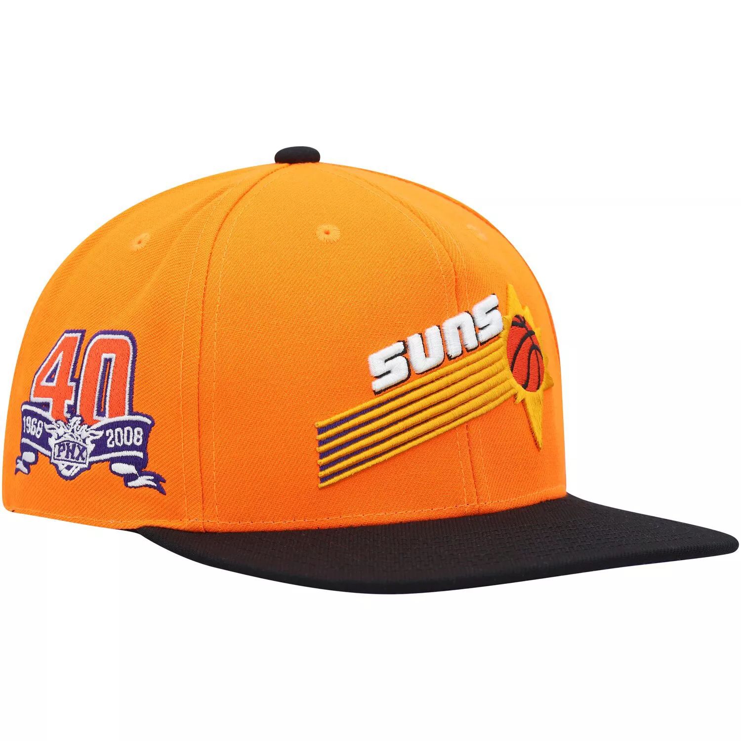 

Мужская шляпа Mitchell & Ness Orange/Black Phoenix Suns Hardwood Classics 40th Anniversary Team с боковой посадкой