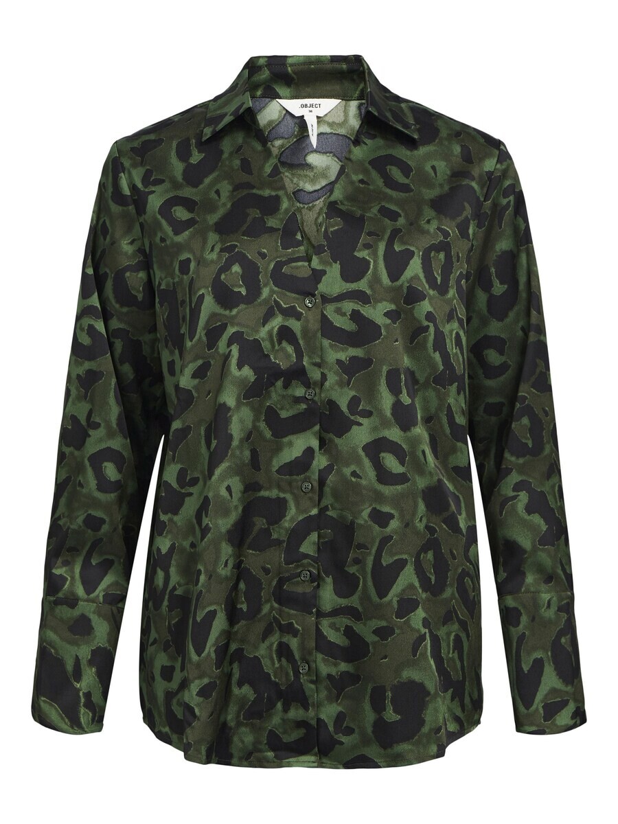 

Блуза Object SARAH, цвет Green/Dark Green