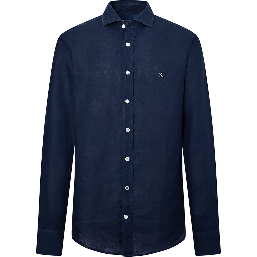 

Рубашка с длинным рукавом Hackett Garment Dyed K, синий