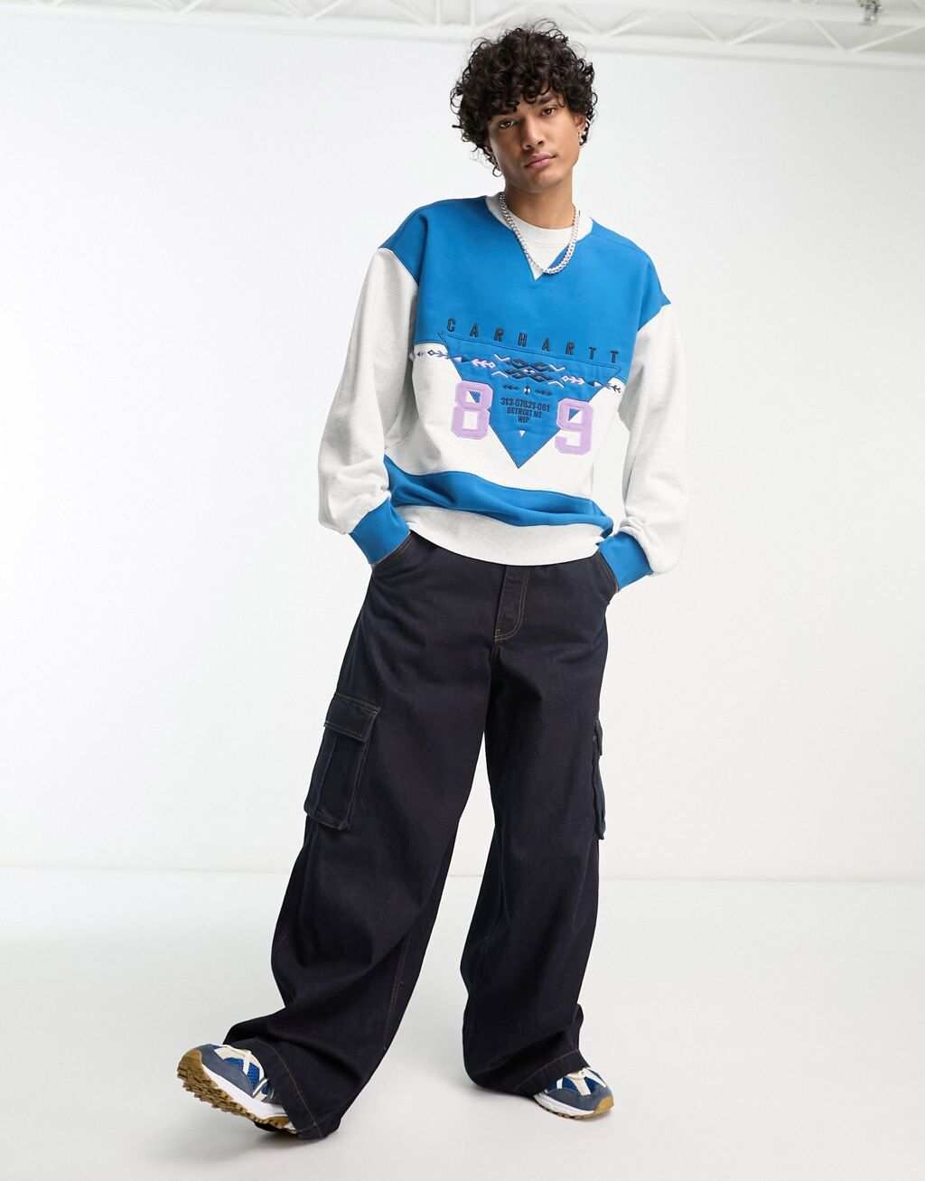 

Голубые спортивные штаны Carhartt WIP santa fe