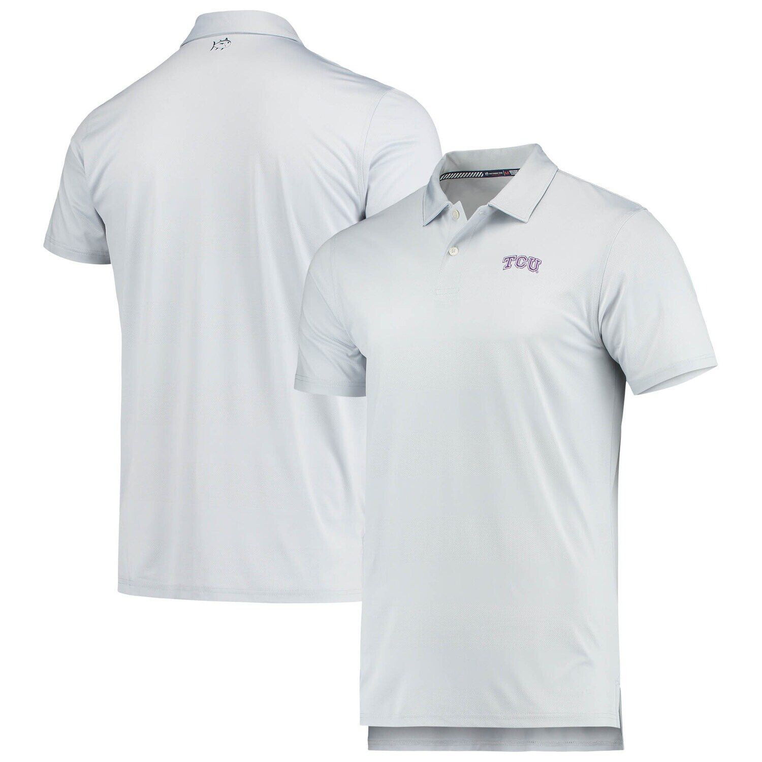 

Мужское серое поло Southern Tide TCU Horned Frogs First Mate в тон
