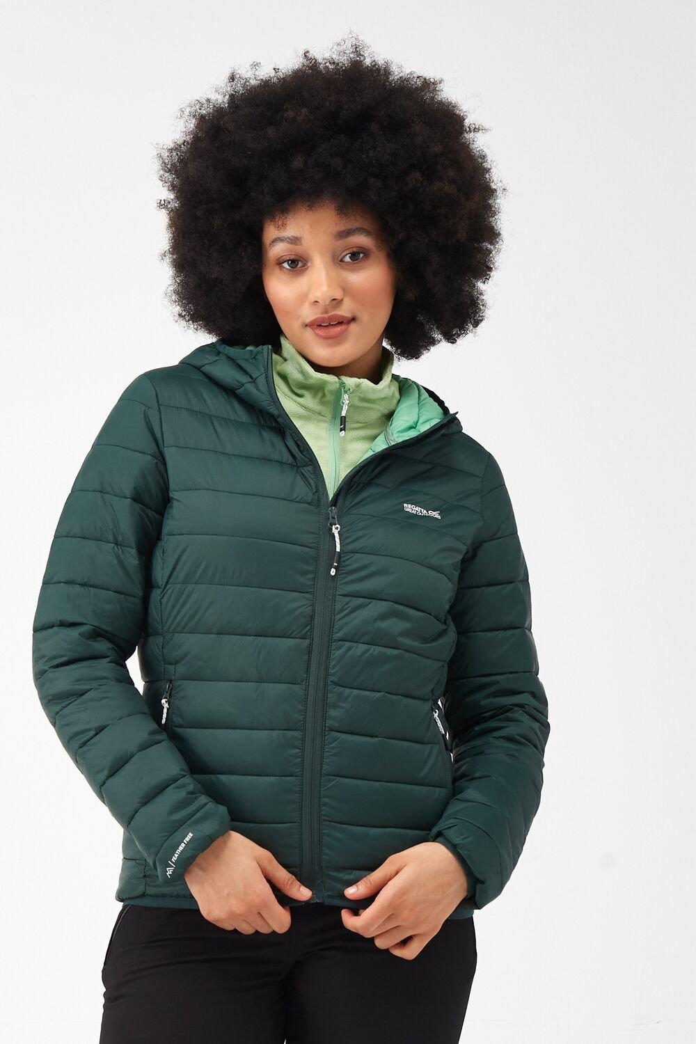 Утепленная прогулочная куртка с перегородками и капюшоном Marizion Regatta, зеленый