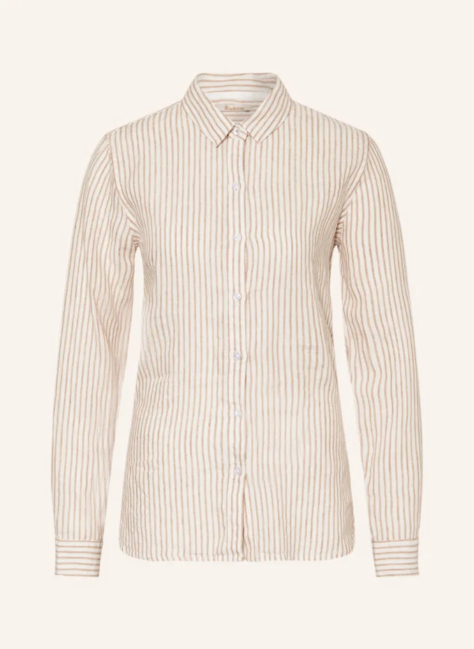 

Блузка-рубашка морская из льна Barbour, бежевый