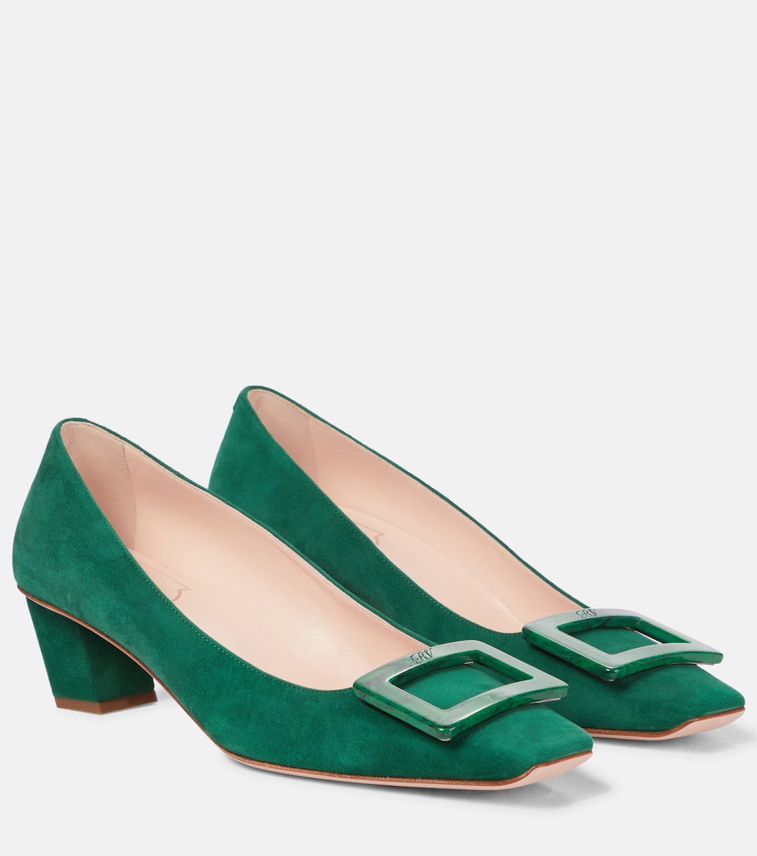 

Замшевые туфли Belle Vivier 45 Roger Vivier, зеленый