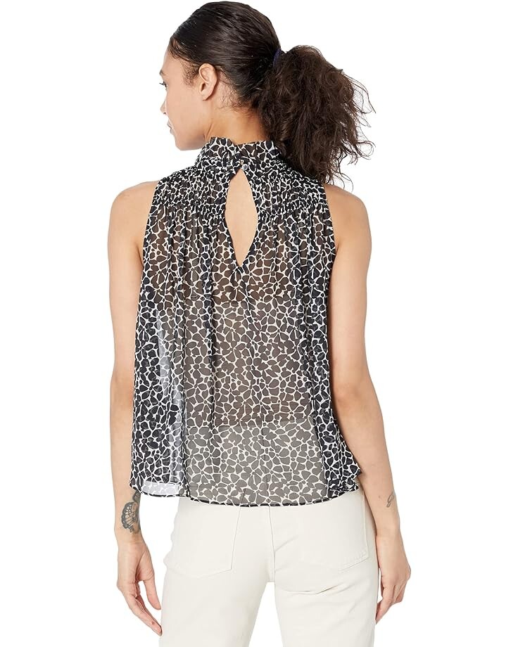 

Топ Joie Fern Sleeveless Silk Top, цвет Caviar