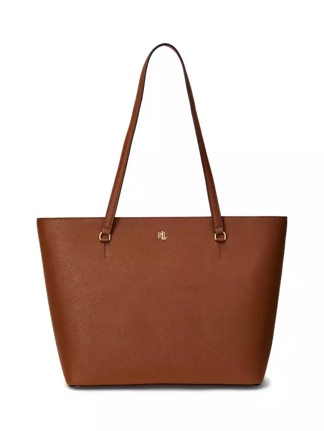 

Сумка тоут Ralph Lauren Lauren Ralph Lauren Karly Crosshatch Leather, цвет lauren/tan