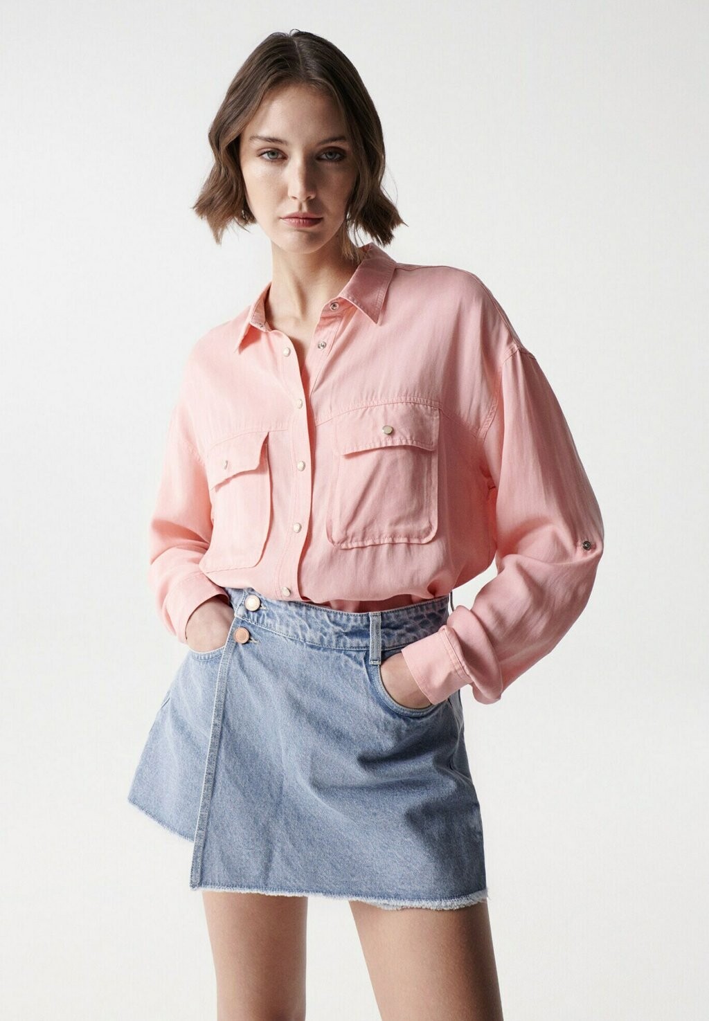

Рубашка Salsa Jeans, розовый