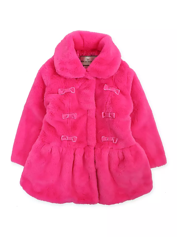 Пальто принцессы для маленьких девочек и маленьких девочек Widgeon, цвет hot pink puff пальто из искусственного меха с капюшоном и помпоном для маленьких девочек widgeon цвет pink chow chow