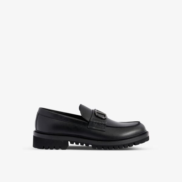 

Кожаные лоферы VLOGO Valentino Garavani, черный