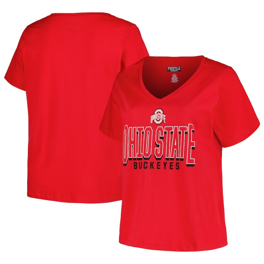 

Футболка с коротким рукавом Fanatics Branded Ohio State Buckeyes, алый