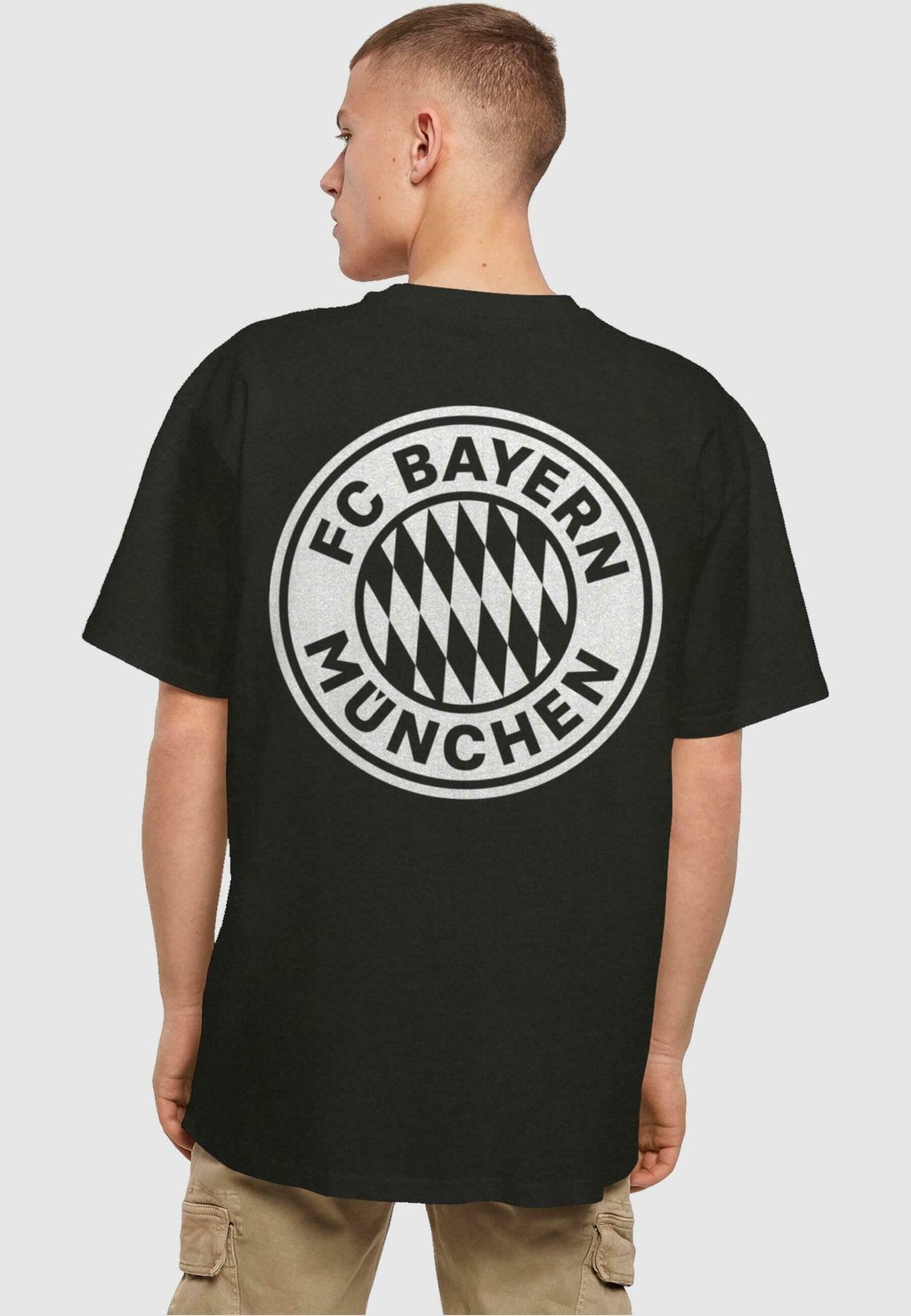 Футболка с принтом HEAVY OVERSIZED FC Bayern München, цвет black